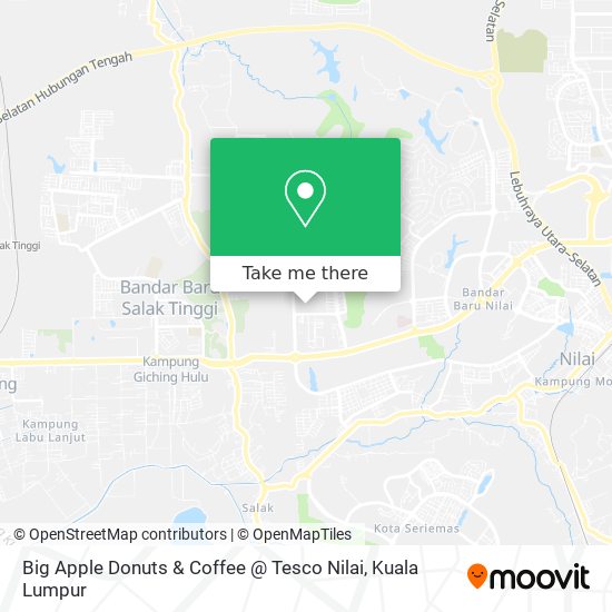 Big Apple Donuts & Coffee @ Tesco Nilai map