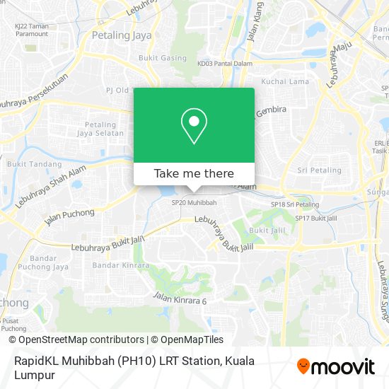 Peta RapidKL Muhibbah (PH10) LRT Station