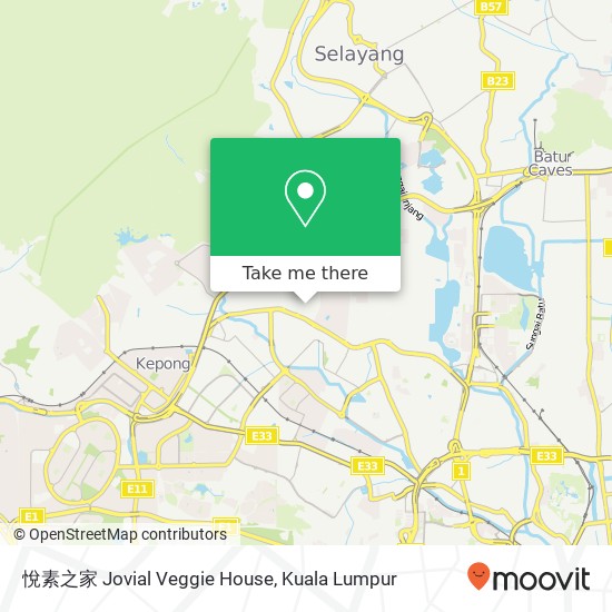 悅素之家 Jovial Veggie House map