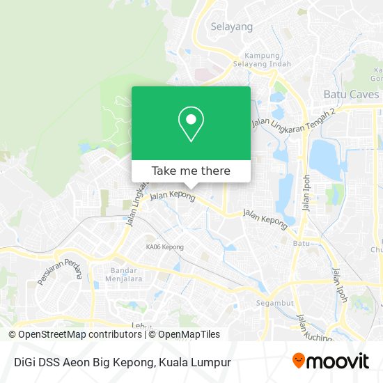 DiGi DSS Aeon Big Kepong map