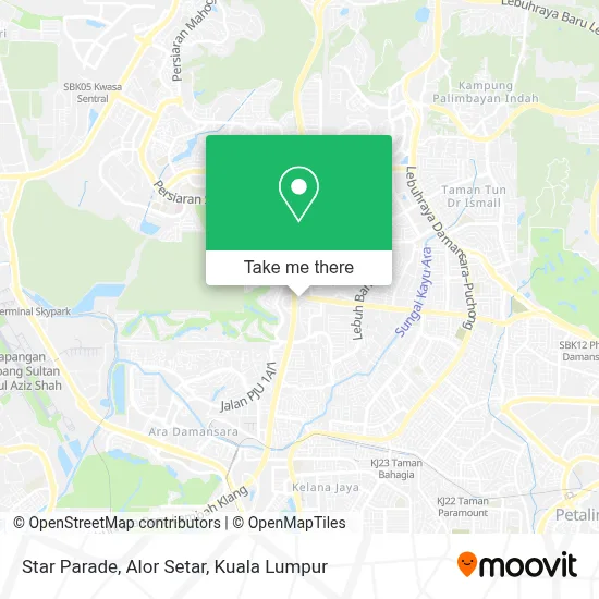 Star Parade, Alor Setar map