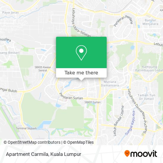 Apartment Carmila map