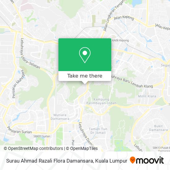 Surau Ahmad Razali Flora Damansara map