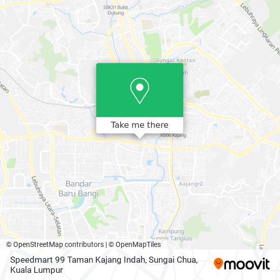 Peta Speedmart 99 Taman Kajang Indah, Sungai Chua
