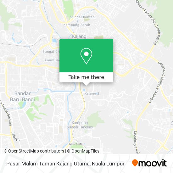 Peta Pasar Malam Taman Kajang Utama