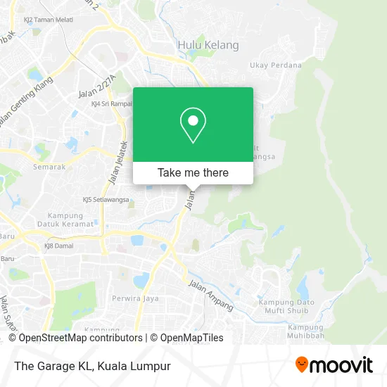 The Garage KL map