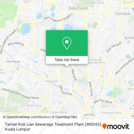 Taman Kok Lian Sewerage Treatment Plant (W0043) map