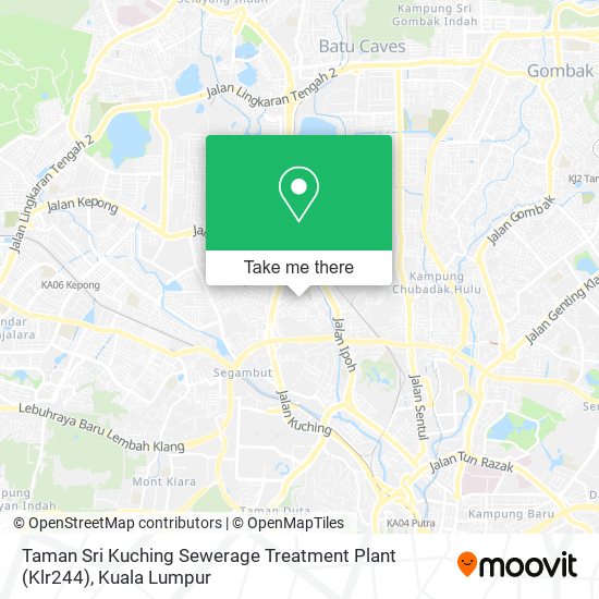 Taman Sri Kuching Sewerage Treatment Plant (Klr244) map