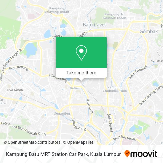 Kampung Batu MRT Station Car Park map