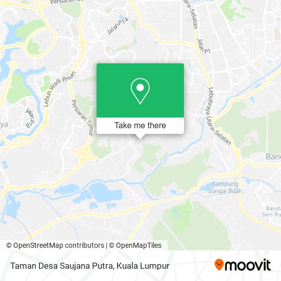 Peta Taman Desa Saujana Putra