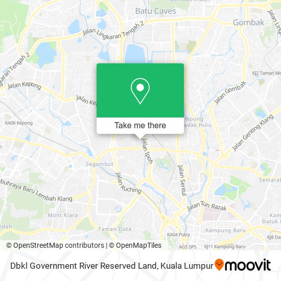 Dbkl Government River Reserved Land map