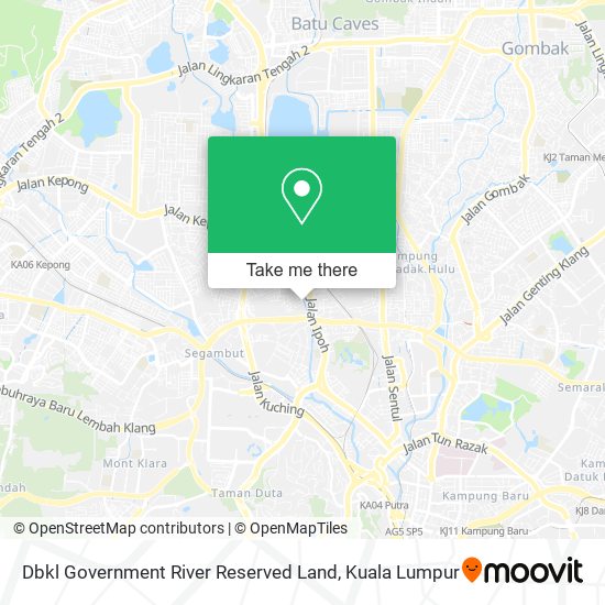 Peta Dbkl Government River Reserved Land