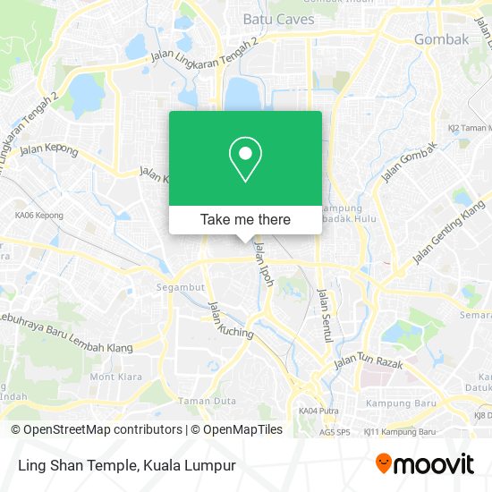 Ling Shan Temple map