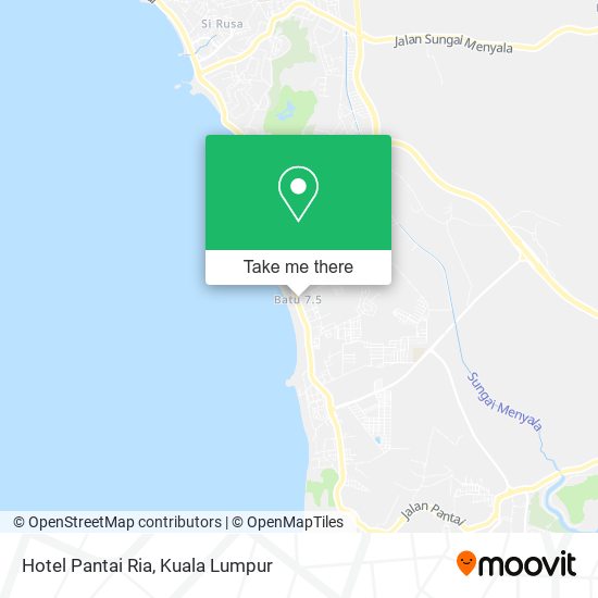 Hotel Pantai Ria map