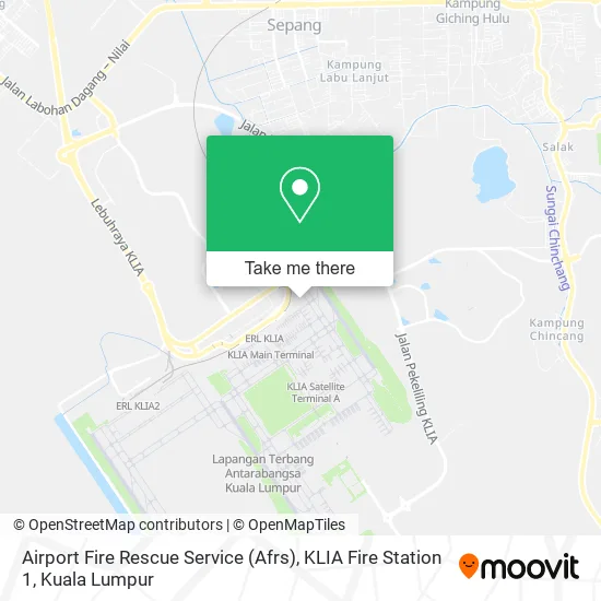 Airport Fire Rescue Service (Afrs), KLIA Fire Station 1 map