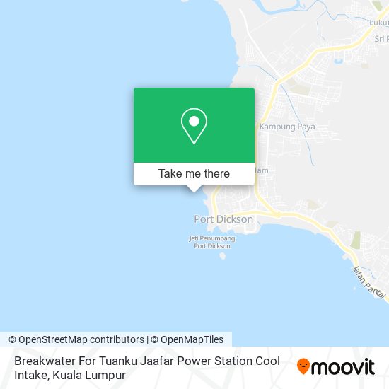 Breakwater For Tuanku Jaafar Power Station Cool Intake map