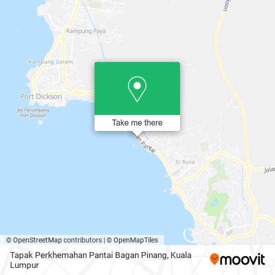 Tapak Perkhemahan Pantai Bagan Pinang map