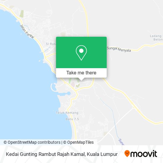 Peta Kedai Gunting Rambut Rajah Kamal