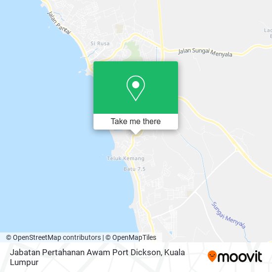 Peta Jabatan Pertahanan Awam Port Dickson