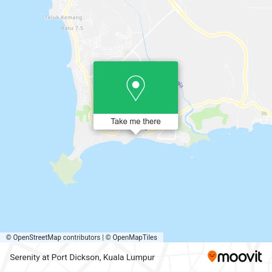 Serenity at Port Dickson map