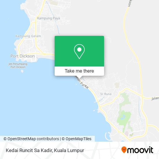 Kedai Runcit Sa Kadir map