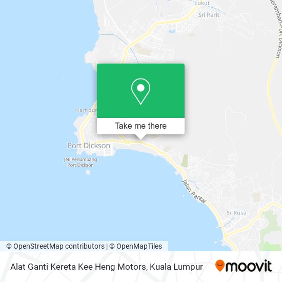 Peta Alat Ganti Kereta Kee Heng Motors