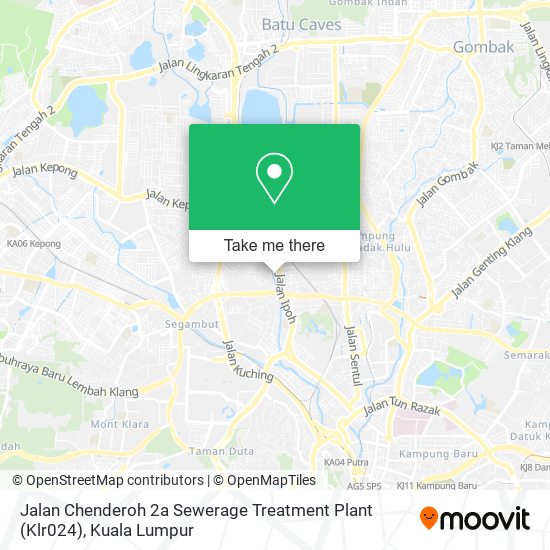 Peta Jalan Chenderoh 2a Sewerage Treatment Plant (Klr024)
