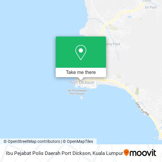 Peta Ibu Pejabat Polis Daerah Port Dickson