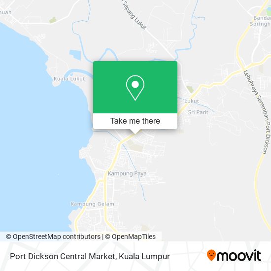 Port Dickson Central Market map