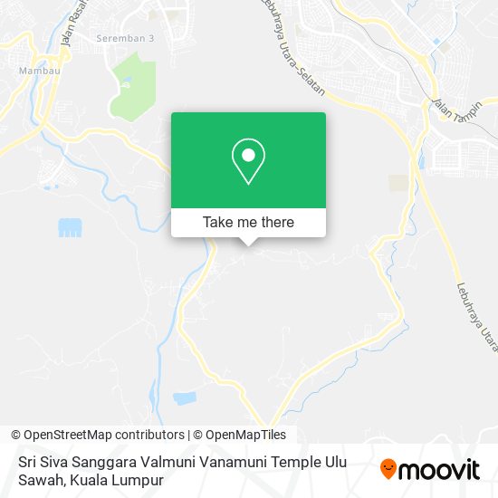 Sri Siva Sanggara Valmuni Vanamuni Temple Ulu Sawah map