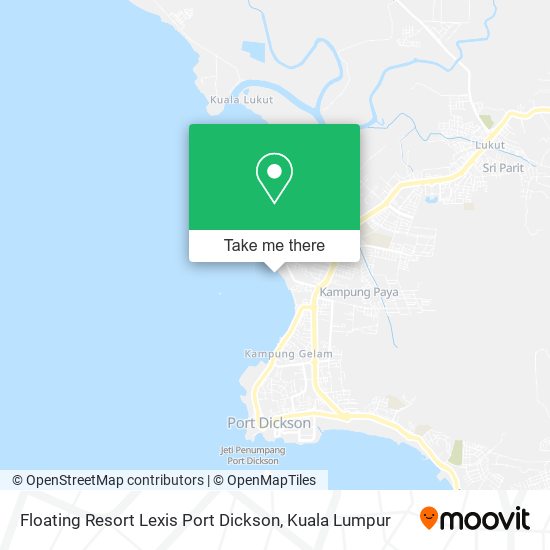 Floating Resort Lexis Port Dickson map