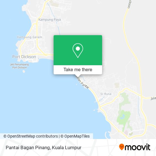 Peta Pantai Bagan Pinang
