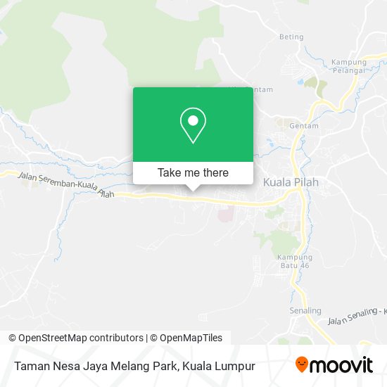 Taman Nesa Jaya Melang Park map