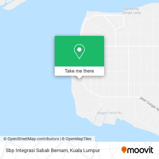 Sbp Integrasi Sabak Bernam map