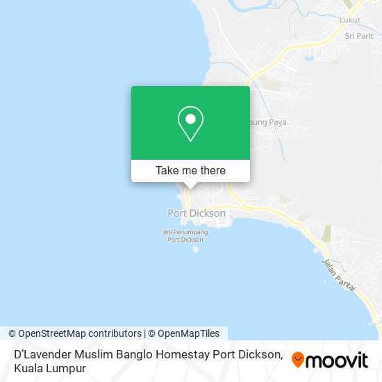 Peta D’Lavender Muslim Banglo Homestay Port Dickson