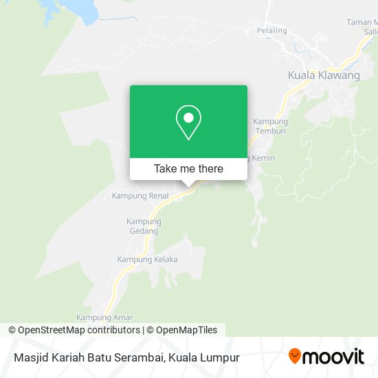 Masjid Kariah Batu Serambai map