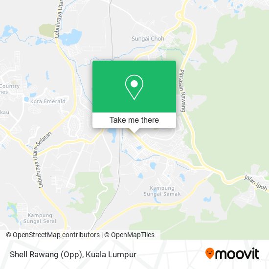 Shell Rawang (Opp) map