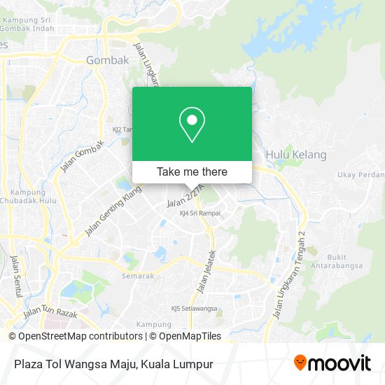 Peta Plaza Tol Wangsa Maju