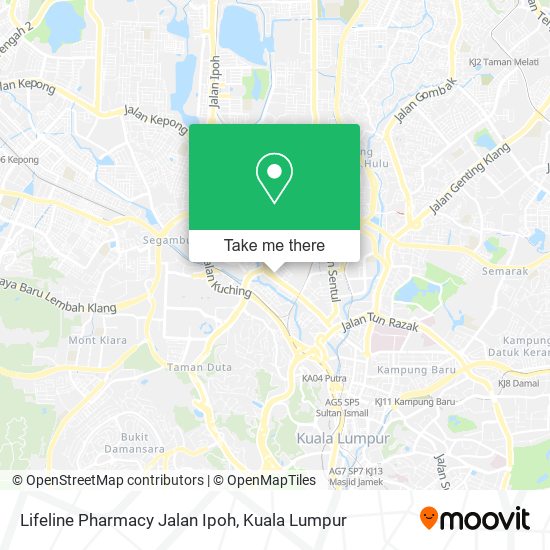 Lifeline Pharmacy Jalan Ipoh map