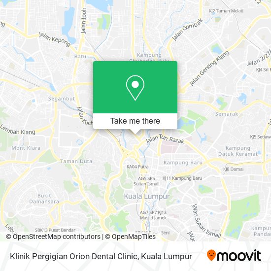 Klinik Pergigian Orion Dental Clinic map