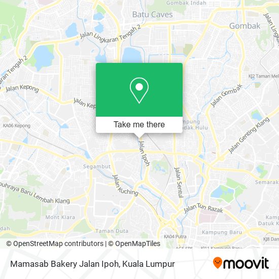 Mamasab Bakery Jalan Ipoh map