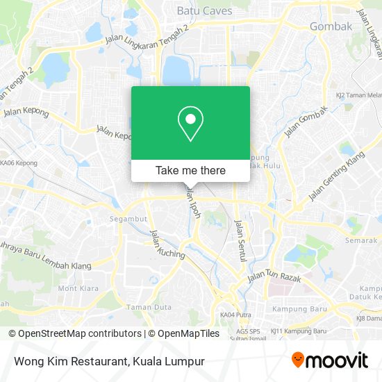 Wong Kim Restaurant map