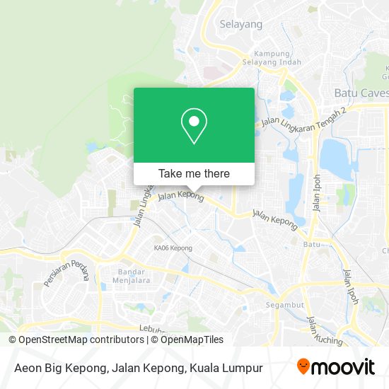 Peta Aeon Big Kepong, Jalan Kepong