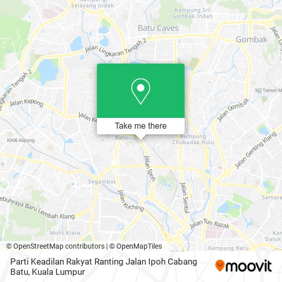 Parti Keadilan Rakyat Ranting Jalan Ipoh Cabang Batu map