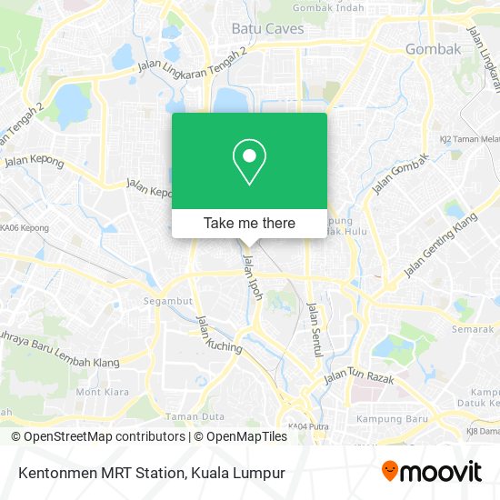 Kentonmen MRT Station map