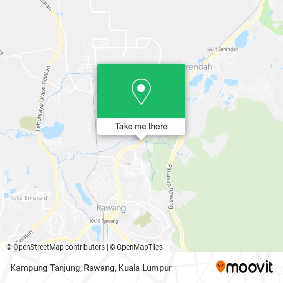 Kampung Tanjung, Rawang map