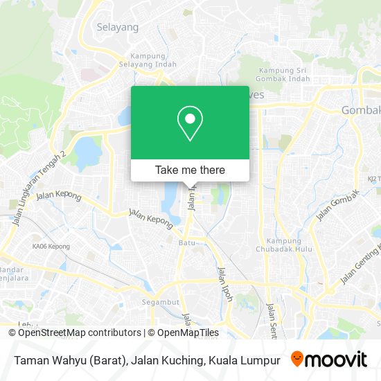 Peta Taman Wahyu (Barat), Jalan Kuching