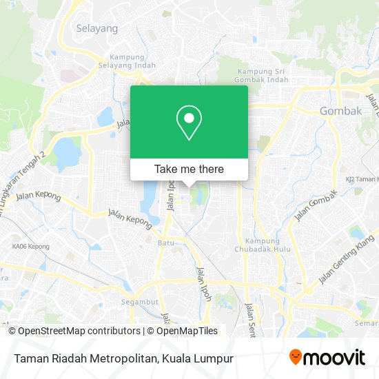 Taman Riadah Metropolitan map