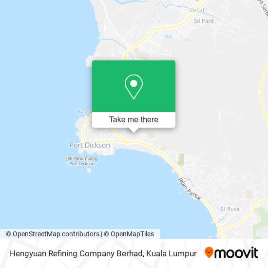 Hengyuan Refining Company Berhad map