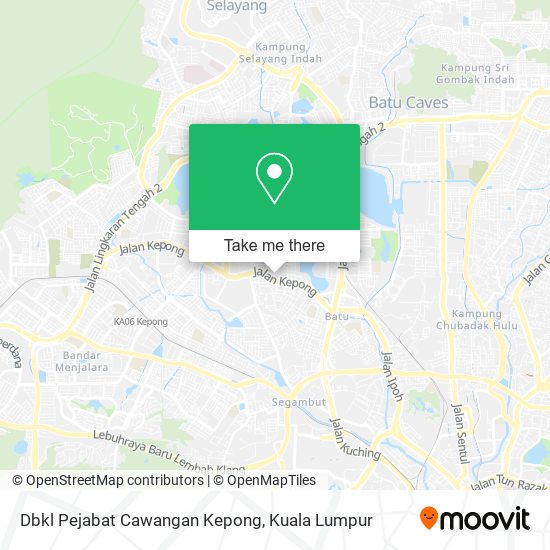 Dbkl Pejabat Cawangan Kepong map